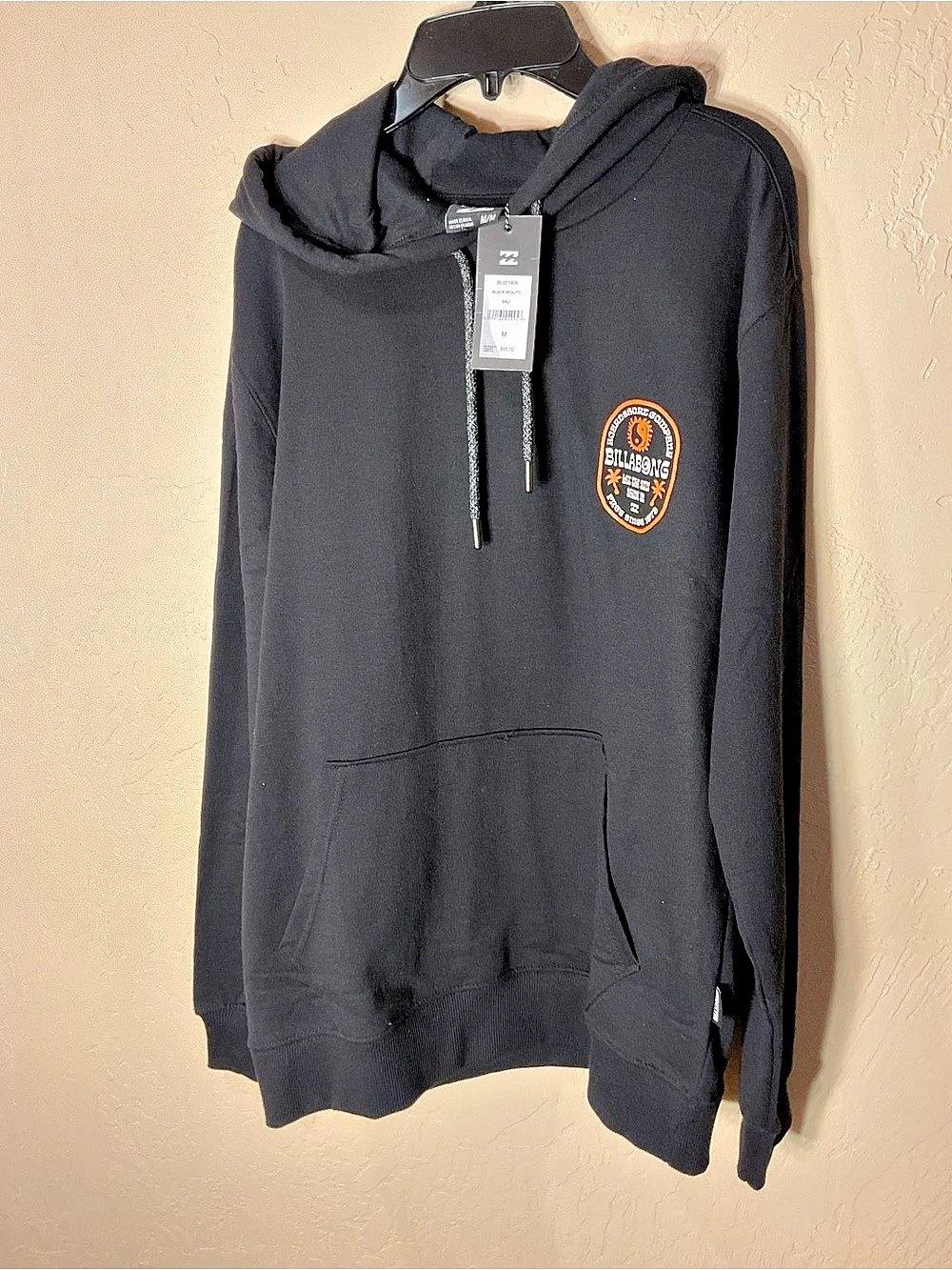 Billabong Let The Sun Shine In Hoodie Black & Orange Medium